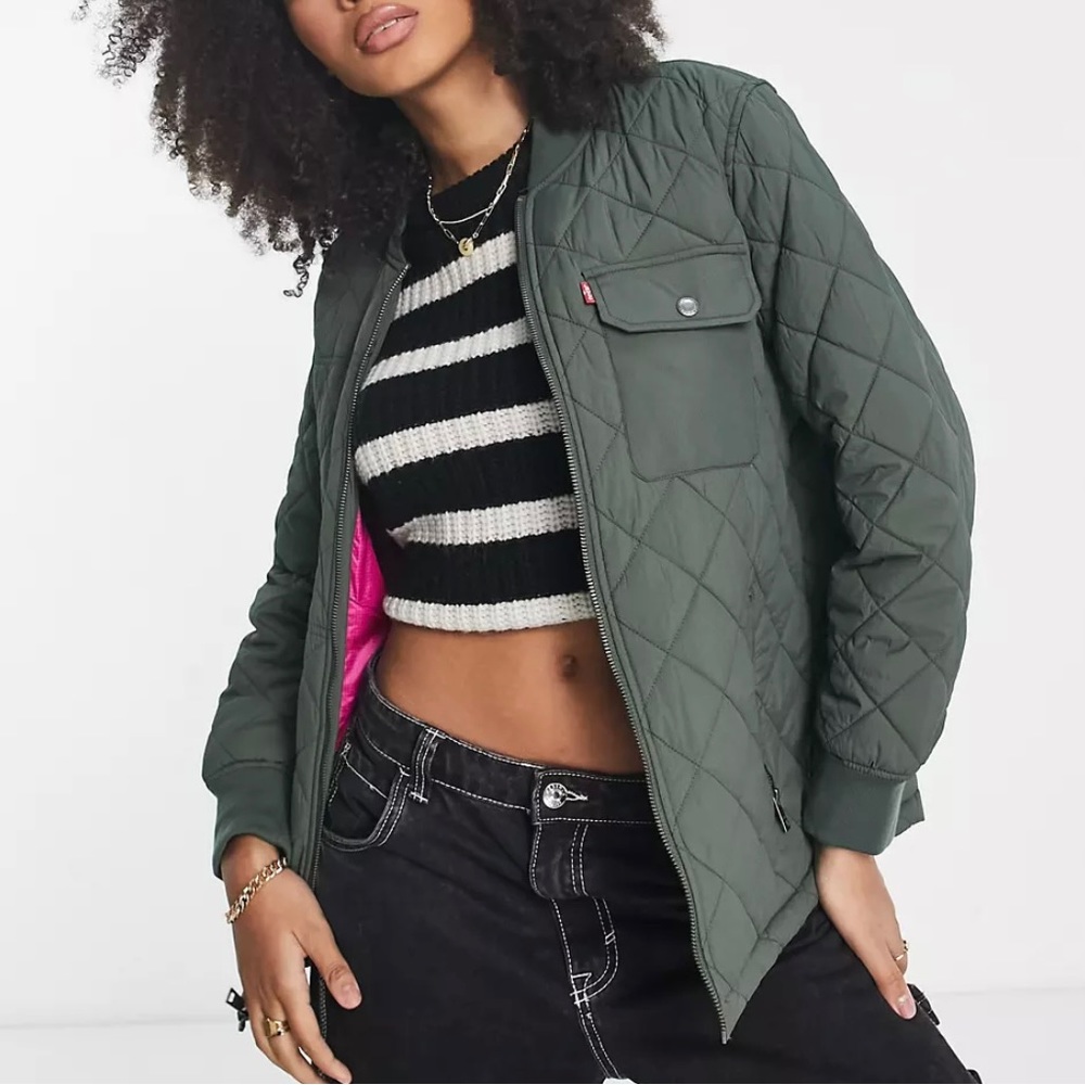 Levi’s - Moss Green Quilted Jacket